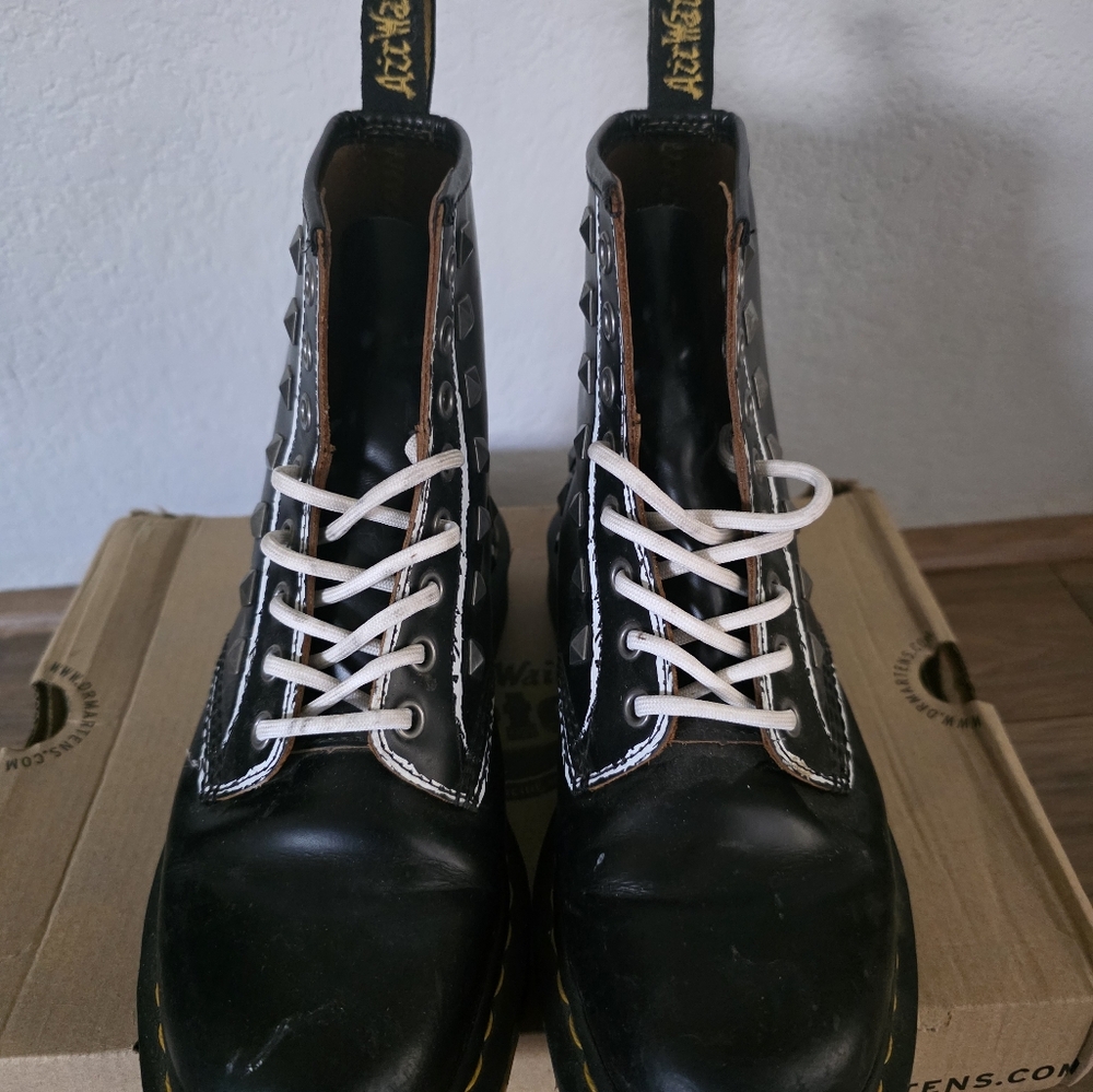 Dr. Martens Black Leather Women's Boots